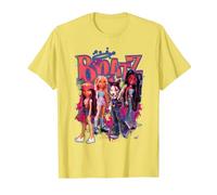 Bratz Girls en una Hoguera Rosa neón Camiseta, Hombre, Limón, XL