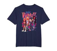 Bratz Girls en una Hoguera Rosa neón Camiseta, Hombre Tallas Grandes, Azul Marino, 3X Alto