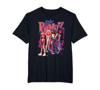 Bratz Girls en una Hoguera Rosa neón Camiseta, Hombre Tallas Grandes, Negro, 6X Alto