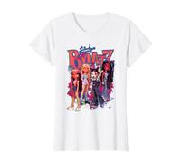 Bratz Girls en una Hoguera Rosa neón Camiseta, Mujer, Blanco, L