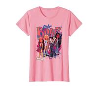 Bratz Girls en una Hoguera Rosa neón Camiseta, Mujer, Rosado, L