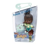 Bratz Muñeca Babyz Runwayz - Felicia - 1 Muñeca de Moda Coleccionable con un Elegante Conjunto, Muñeca bebé con un Collar Que Sirve de Llavero - Juguete Infantil - para Mayores de 6 años