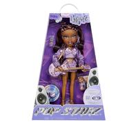 Bratz Pop Starz Sasha - Muñeca de Moda con Encanto Coleccionable, Outfit y Acces