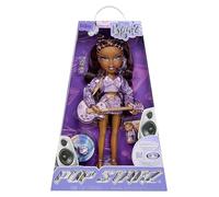 BRATZ Pop Starz Sasha - Muñeca de Moda con Encanto Coleccionable, Outfit y Accesorios Musicales