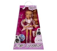 BRATZ Pop Starz Yasmin - Muñeca de Moda con Encanto Coleccionable, Outfit y Accesorios Musicales