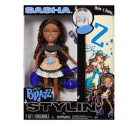 Bratz Stylin' Sasha - - Muñeca de Moda con Camiseta Personalizable Que Puedes Usar, Incluye Accesorios, Lindos Juguetes para Niñas