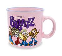 Bratz - Taza de café grande de cerámica rosa para espresso, té, cacao, capacidad para 20 onzas