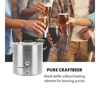 Brauheld Pur 35 caldero para macerar 35 litros sin dispositivo térmico acero inoxidable