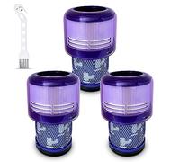 Braumers Paquete de 3 filtros de aspiradora de repuesto - Compatible con Dyson V11 Torque Drive, V11 Animal, V11 Complete, V11 Extra, V15 Detect Aspiradoras - Comparar con la parte 970013-02