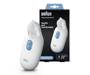 Braun 1 Aspirador Nasal BNA100EU Eléctrico para Todas las Edades a Partir de 0 Años, Elimine la Congestión Nasal de Forma Rápida y Suave