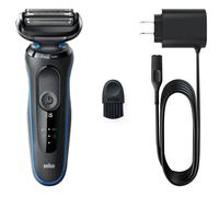 Braun Series 5 Afeitadora Eléctrica Hombre, Máquina de Afeitar Barba EasyClean, Uso En Seco Y En Mojado, Recargable, Inalámbrica, 51-B1000s, Azul