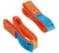 Braun 750-2-FORK - Cintas de sujeción para Moto y Bicicleta sin Extremos (2 Unidades, 0,80 m, diámetro de la Circunferencia: 25 cm), Color Naranja