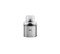 Braun accesorio para molinillo de café y especias MQS 270 SI con sistema EasyClick Plus, accesorio para Braun Batidoras de mano MultiQuick series 7 y 9, acero inoxidable/plata