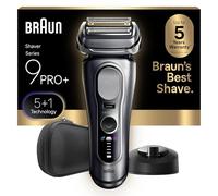 Braun Afeitadora eléctrica para hombre, afeitadora eléctrica serie 9 PRO+ con recortadora de precisión, soporte de carga, cara, cortapelos de barba, 9617s