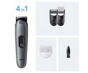 Braun - AIO3500 cortadora de pelo y maquinilla Negro, Gris 14 Níquel-metal hidruro (NiMH)