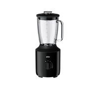 Braun JB3150BK - Batidora de vaso 800 W (capacidad 1.5 L, vaso de cristal resistente al calro, velocidad variable y pulse, cuchicas de acero inox, Dual Safety System), negro
