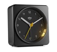Braun BC-03-B Reloj Despertador Clásico Analógico Negro con Movimiento Silencioso y Alarma Creciente