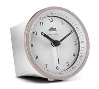 Braun bc07 reloj despertador analógico rosa, blanco