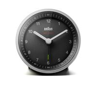 Braun BC07SB-DCF despertador Reloj despertador analógico Negro, Plata
