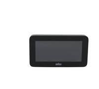 Braun Reloj Despertador Digital controlado por Radio Zona horaria de Europa Central (DCF) con visualización de Fecha, Mes y Temperatura, Pantalla LCD Negativa, Negro, Modelo BC10B-DCF.