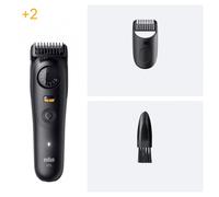 Recortadora Braun BeardTrimmer 5 BT5500 Lavable Ion-Litio 20 longitudes Negro