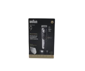 Braun beardtrimmer 9 bt9560 batería 52 2 cm mojado y seco negro, gris