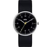 Braun BN0021BKBKG - Reloj analógico de caballero de cuarzo con correa de piel negra