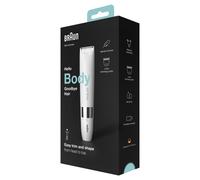 Braun Body Afeitadora Corporal Unix, Depiladora Mini para Mujer y Hombre con Peine de Recorte, Depilación de Precisión para Ingles, Axilas, Pecho, Uso en Seco y en Mojado, BS1000, Blanco