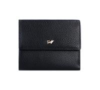 Bolso con cremallera de piel de búfalo marrón negro