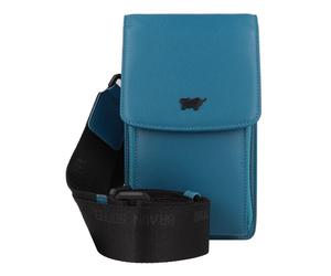 Braun Büffel Capri Bolsa de hombro Mini Bag Piel 10 cm azul