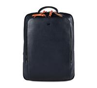 Braun Büffel Novara Mochila de negocios Piel natural 40 cm Compartimento para el portátil azul