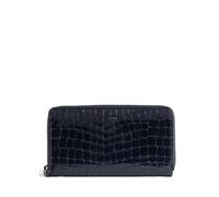 Braun Büffel Verona | Monedero | azul | piel de ternera gofrada