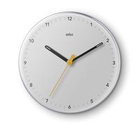 Braun Clásico Reloj de Pared analógico Movimiento de Cuarzo silencioso, fácil de Leer, 23 cm de diámetro en Color Negro, Modelo BC26W