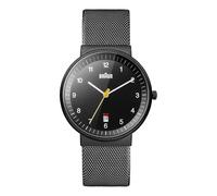 Braun BN0032BKBKMHG - Reloj análogico de cuarzo con correa de acero inoxidable para hombre, color negro