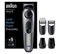 Braun Cortacésped De Barba Series 5 BT5440, Cortacésped Para Hombres Con Herramientas De Diseño, 100 Minutos De Autonomía