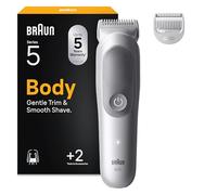 Braun Cortacésped para el cuerpo Series 5, + 2 herramientas de afeitado, con cuchilla SkinGuard, autonomía de 100 min, suave para zonas sensibles, cortar, afeitarse sus pelos con accesorios,