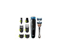 Braun Cortapelos para hombre MGK5245, cortadora de barba 7 en 1, kit de aseo para hombre, inalámbrico y recargable, con maquinilla de afeitar Gillette ProGlide