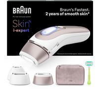 Braun Depiladora de Luz Pulsada IPL PL7253, 400.000 Destellos, Oro Rosa / Blanco