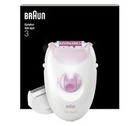 Braun Depiladora Eléctrica Mujer Silk·épil 3 Depiladora Corporal Con Cable, Incluye Peine Recortador, Depila Y Rasura, Depilación Suave Duradera, Eliminación Fácil del Vello En Casa, 3-032