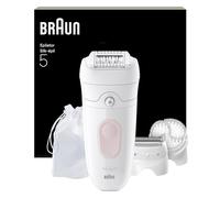 Braun Depiladora Eléctrica Mujer Silk·épil 5 Depiladora Corporal Con Peine Recortador Y Cepillo Exfoliante, Depila, Rasura y Recorta, Uso En Seco Y Mojado, Depilación Suave Duradera, 5-060
