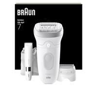 Braun Depiladora Eléctrica Mujer Silk·épil 7 Depiladora Corporal Inalámbrica Con Cabezal Ancho, Peine Recortador Y Mini Rasuradora Corporal, Uso En Seco Y Mojado, Depilación Suave Duradera, 7-441