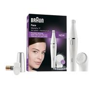 Braun Depiladora Facial Mujer FaceSpa 810, Set de Cuidado Facial, Blanco