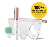 Braun Depiladora Facial Mujer FaceSpa 851V, Oro Rosa - Sistema 3en1, Rasuradora Facial con Cepillo de Limpieza, Resistente al Agua, Elimina El Vello, Limpia Y Revitaliza La Piel