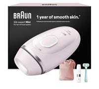 Braun Depiladora Luz Pulsada Silk·expert Mini, IPL, Depilación Láser En Casa Para Cara Y Cuerpo, Depiladora Laser Para Mujer y Hombre, Con Funda, Mini Depiladora Facial Y Maquinilla Venus, PL1112