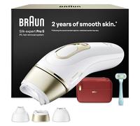Braun Depiladora Luz Pulsada Silk·expert Pro 5, PL5321, Blanco/Oro - IPL, Depilación Láser en Casa para Cara Y Cuerpo, Eliminación del Vello, Depiladora Laser con Cabezal de Precisión Y Accesorios