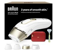 Braun Depiladora Luz Pulsada Silk·expert Pro 5, PL5382, Blanca/Dorada