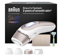 Braun Depiladora Luz Pulsada Skin i·expert Smart IPL, PL7387, Bronce | Alternativa a Depiladora Laser con Inteligencia Artificial, Neceser, Maquinilla Venus, 4 Cabezales, Embalaje de Cartón