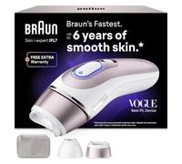 Braun Depiladora Luz Pulsada Smart IPL Skin i·expert, PL7220, Blanco/Bronce | IPL, Depilación Láser en Casa, Eliminación del Vello, Depiladora Laser Inteligente con 2 Cabezales Y Neceser, App Gratuita