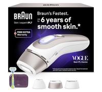 Braun Depiladora Luz Pulsada Smart IPL Skin i·expert, PL7263, Blanco/Bronce | Depilación Láser en Casa, Reducción Permanente del Vello, Depiladora Laser con 3 Cabezales, Funda Y Maquinilla Venus