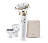 Braun Epilatore SILK EPIL 9 Flex 3D SES9 060 Blanco Y Oro Recargable